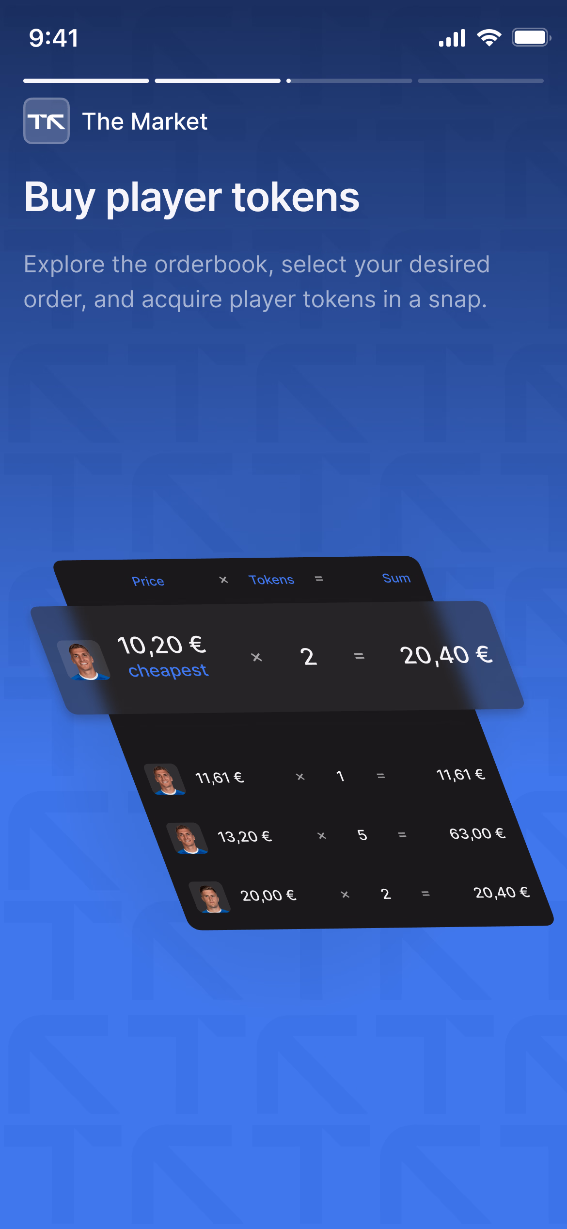 Tradar Onboarding Screen